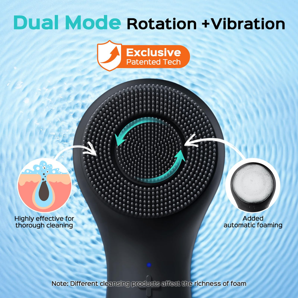 COSLUS Face Scrubber automatic foaming creates rich foam during cleansing.