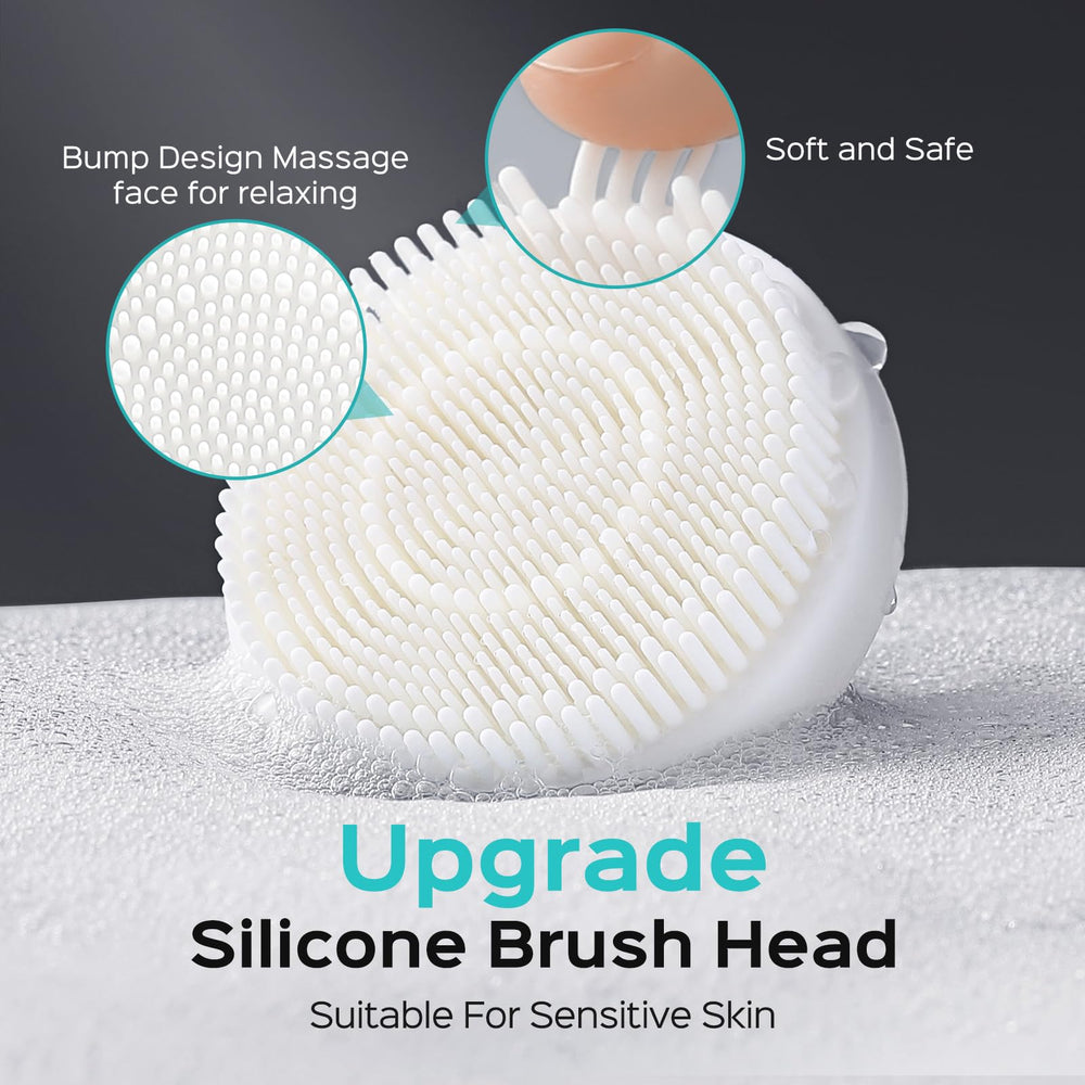 COSLUS Face Scrubber ergonomic one-button control simplifies daily cleansing for all ages.