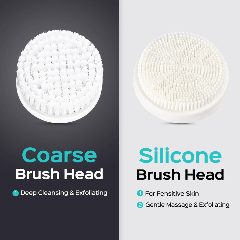 COSLUS Face Scrubber interchangeable brush heads support family skincare routines.