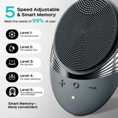 COSLUS facial cleaning brush IPX7 waterproof in shower