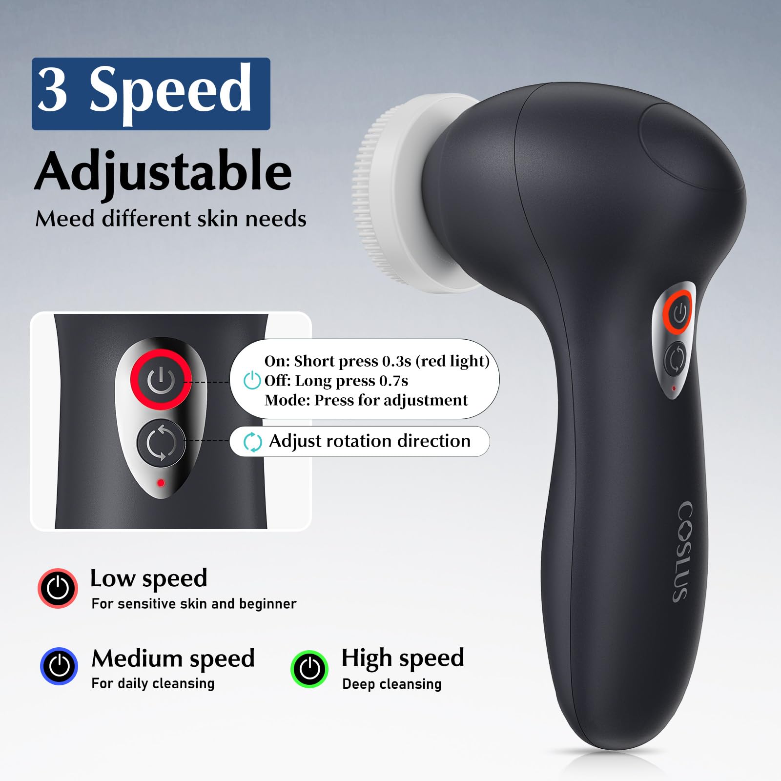 COSLUS charging dock with Type-C, fast recharge for busy routines