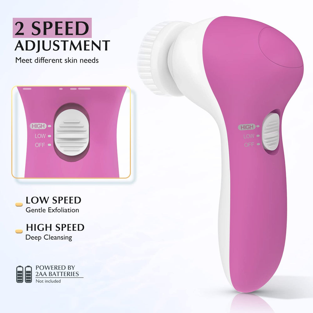 COSLUS FBS-D exfoliating brush head enhances dead-skin removal for a brighter complexion.