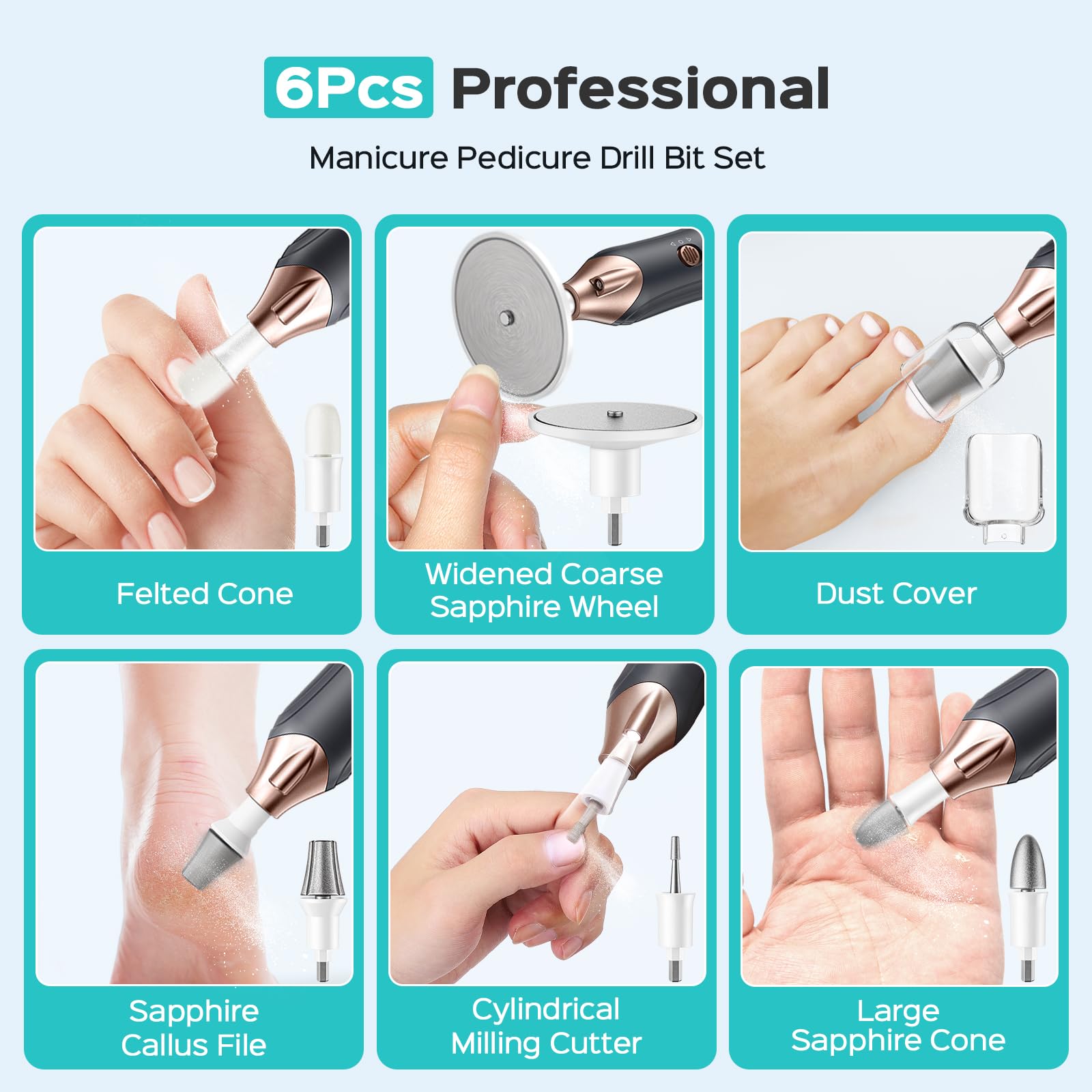COSLUS home salon pedicure setup showing compact kit for at-home use