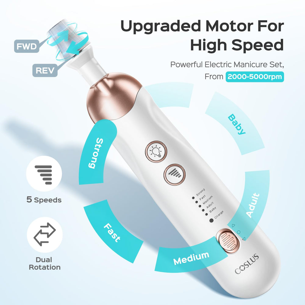 COSLUS LED-light illuminates detailed nail work