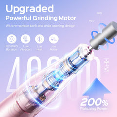 COSLUS nail drill LED display close-up highlights speed and power