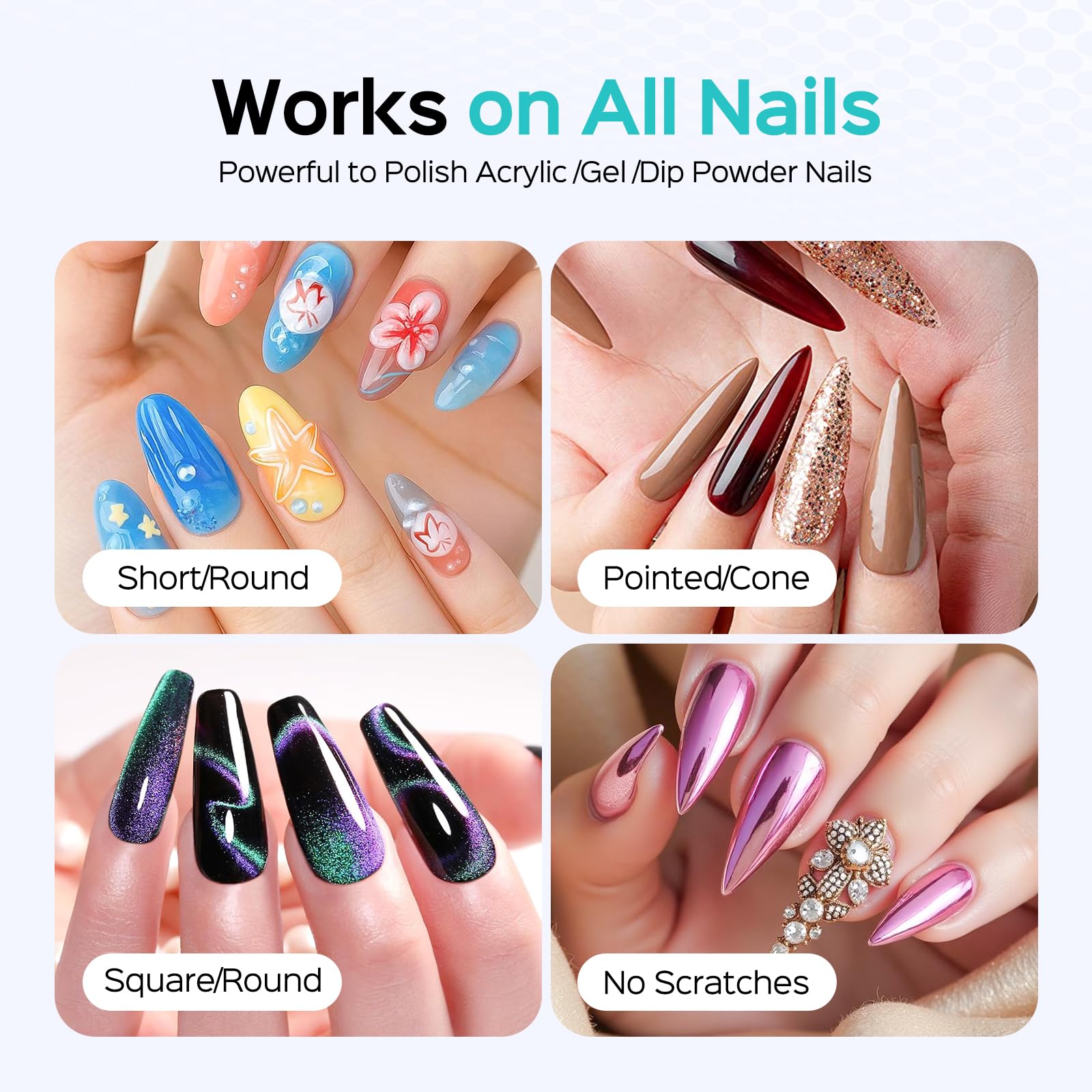 COSLUS nail drill long-life battery supports extended sessions.