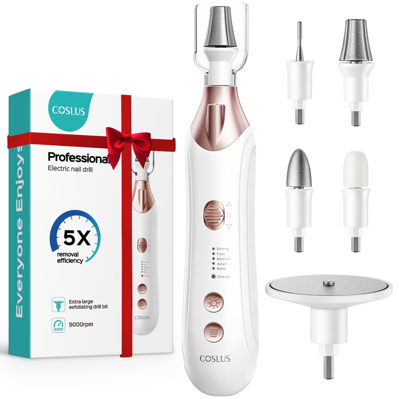 COSLUS professional manicure-pedicure kit closeup for salon-grade results at home