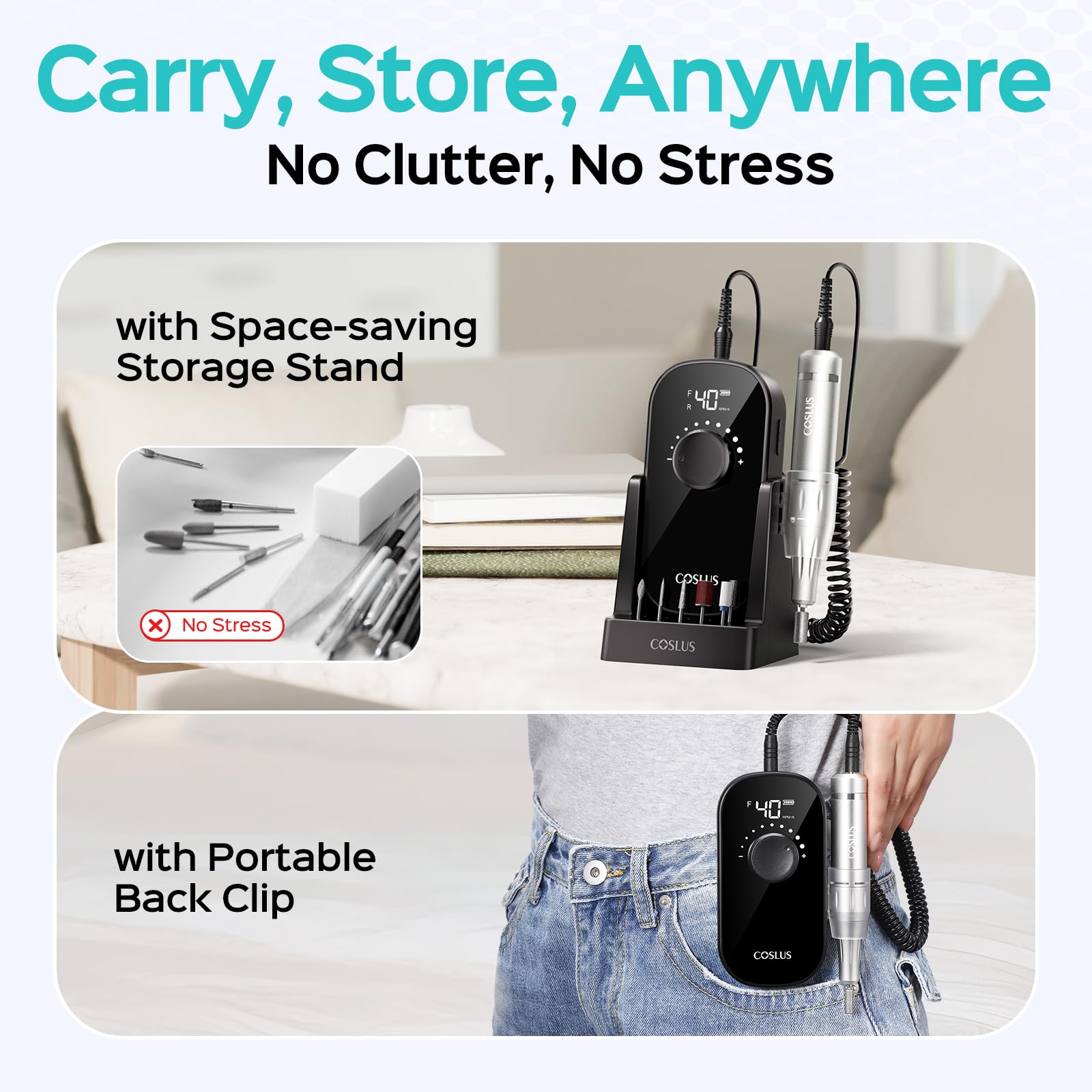 COSLUS charging dock highlights long-lasting power and quick top-up
