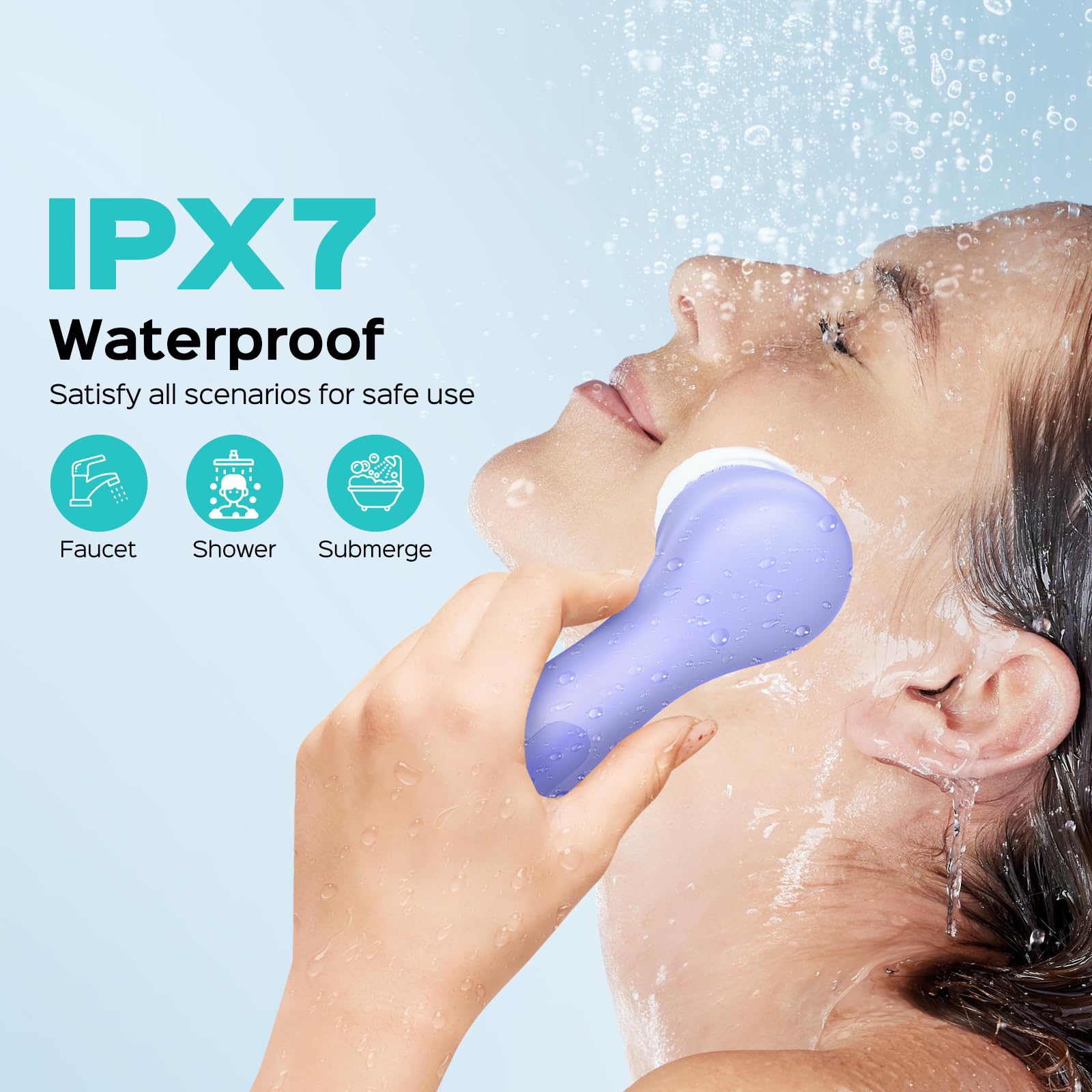 COSLUS slip-resistant-design silicone brush for safe handling