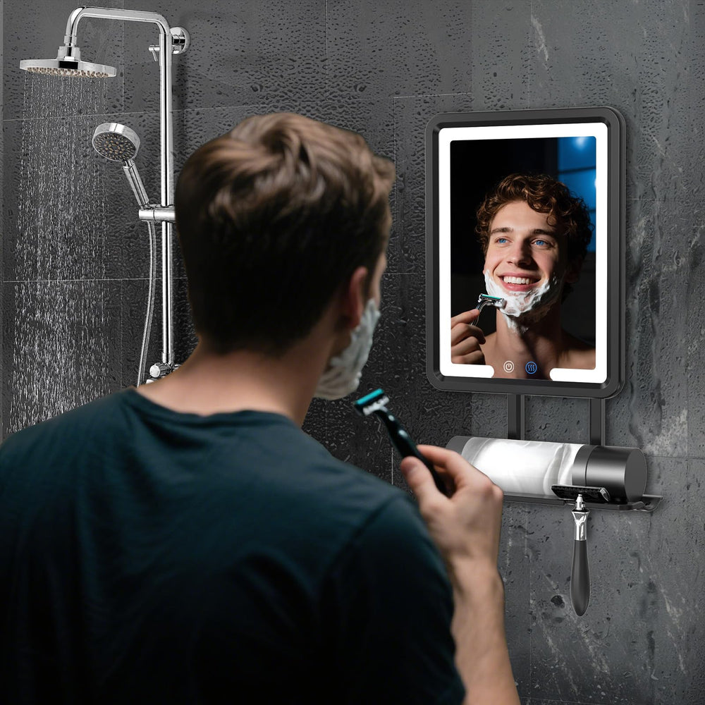 COSMIRROR front view of large reflective surface for full-face visibility