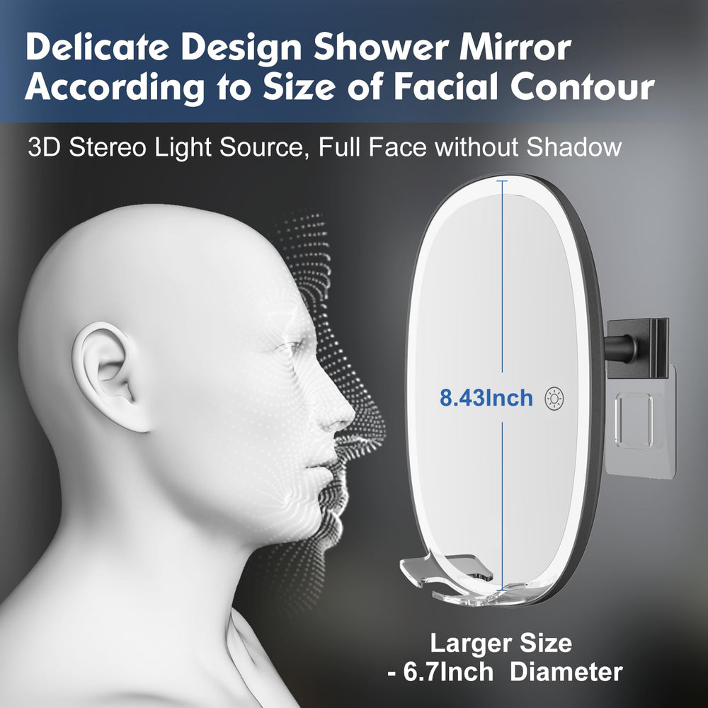 COSMIRROR tool-free installation with adhesive hooks on smooth surfaces