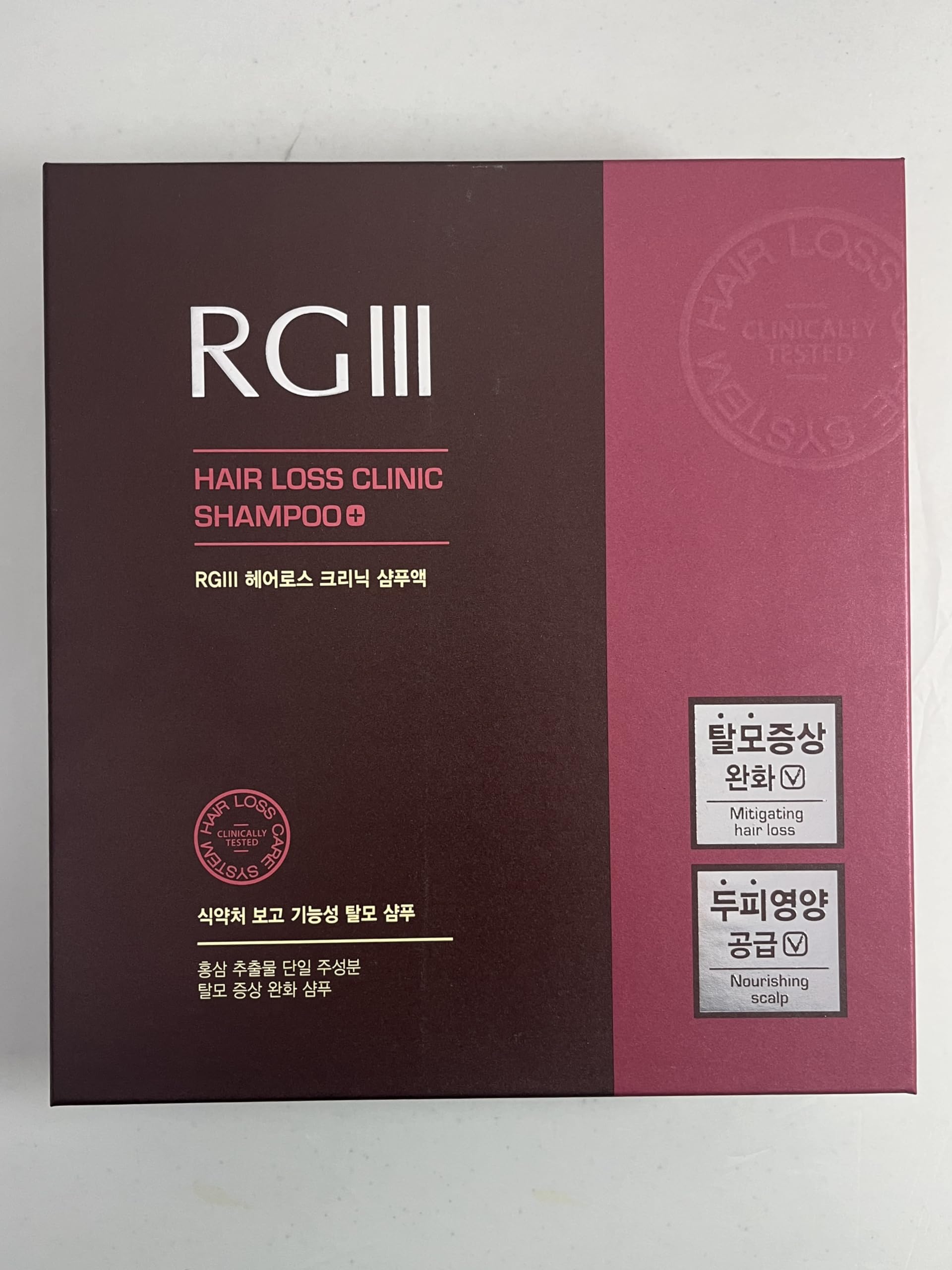 COSMOCOS RGIII shampoo natural ingredients emphasize clean, paraben-free formula
