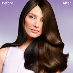 cosmpro hair dye shampoo gray coverage results highlight natural-looking color