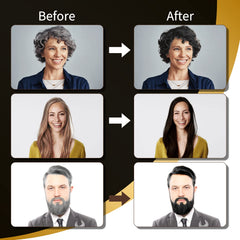 COSMTEK Black Dye Shampoo color showcase demonstrates rich black shade on gray and treated hair.
