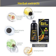 COSMTEK Gray hair close-up highlights natural gray coverage and refreshed look.