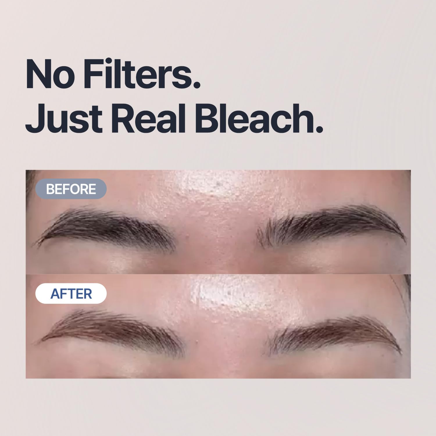 COSNORI Easy Brow Tone Changer mixing-in-pouch demonstrates simple DIY brow-toning process.