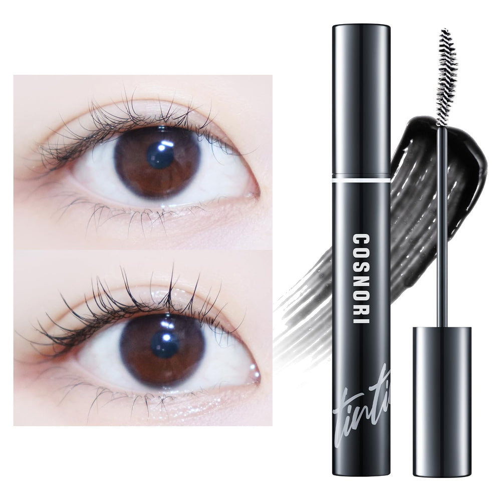 cosnori eyelash tinting serum applying on lashes for daytime tint and nourishment