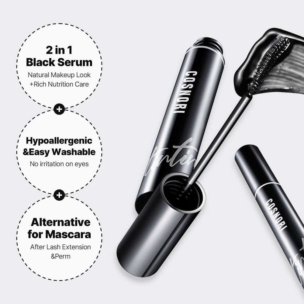 cosnori eyelash tinting serum after-perm care for longer-lasting curl and definition