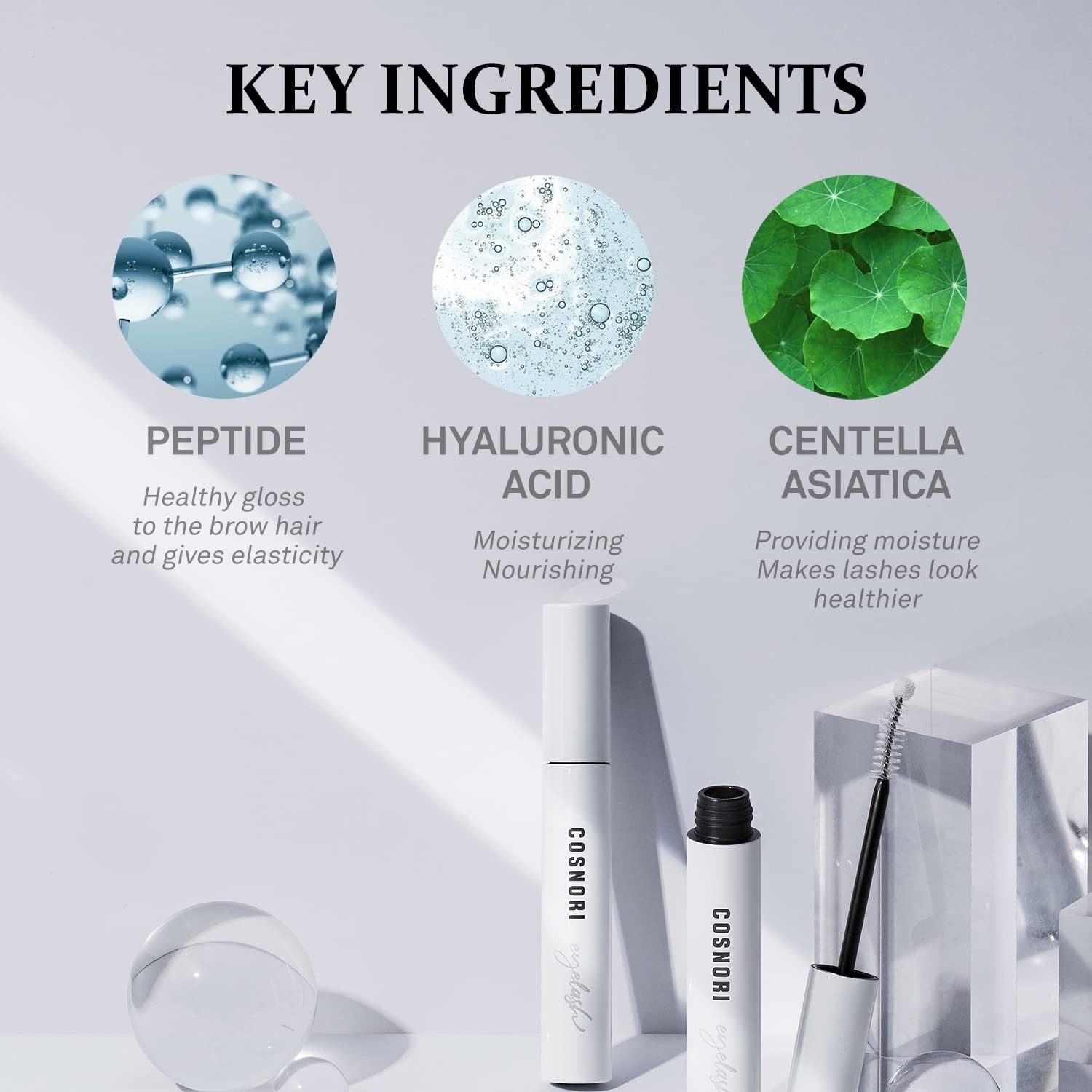 COSNORI hypoallergenic, water-based formula designed for sensitive eyes