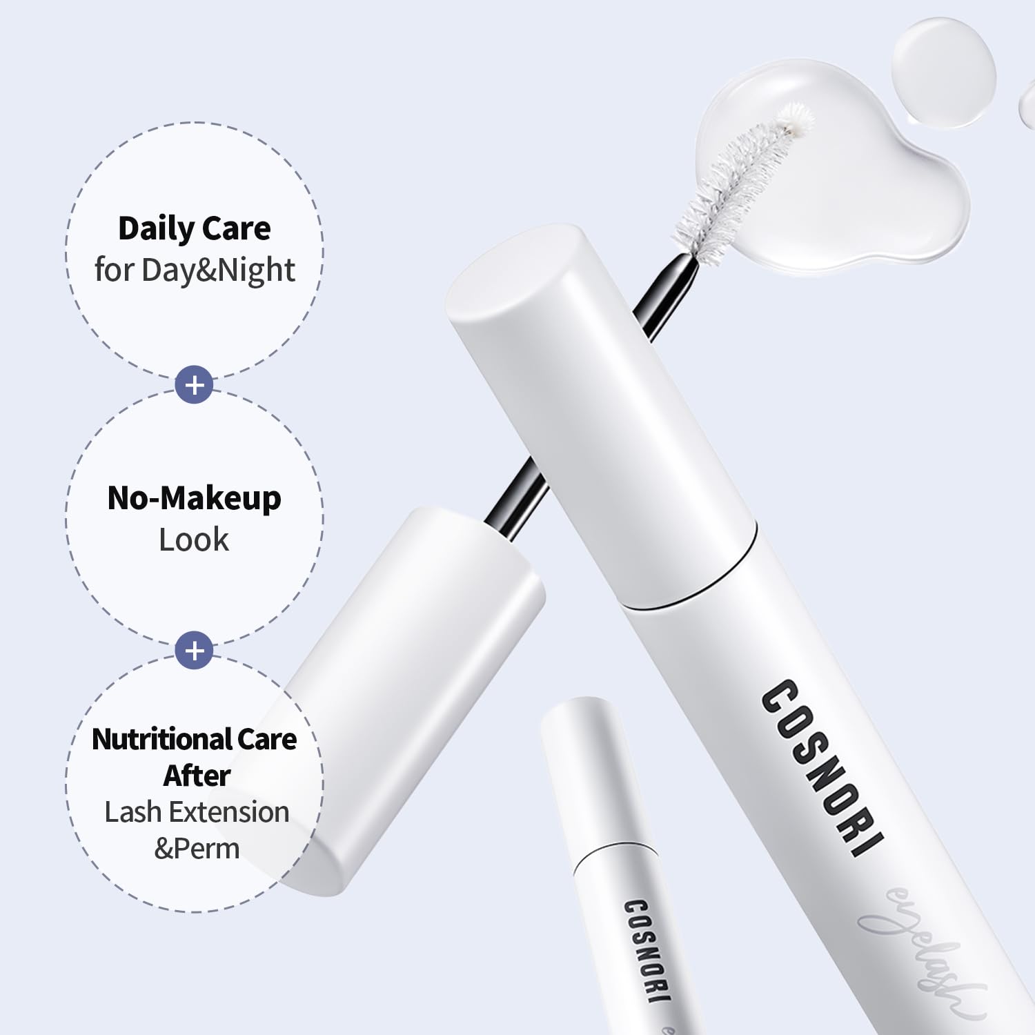 COSNORI peptide and hyaluronic acid close-up shows nourishing ingredients