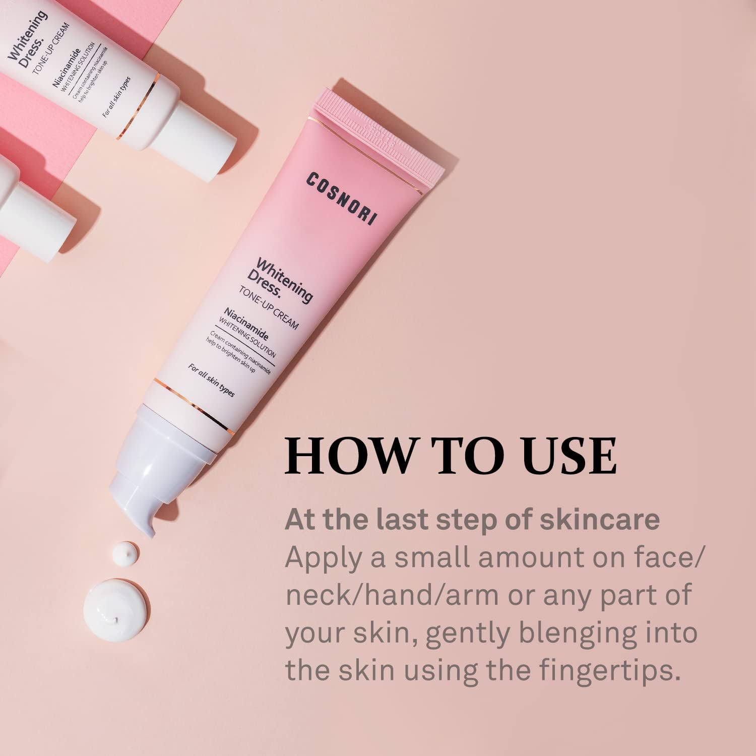 COSNORI W. Dress Tone-up Cream in compact for easy daily use