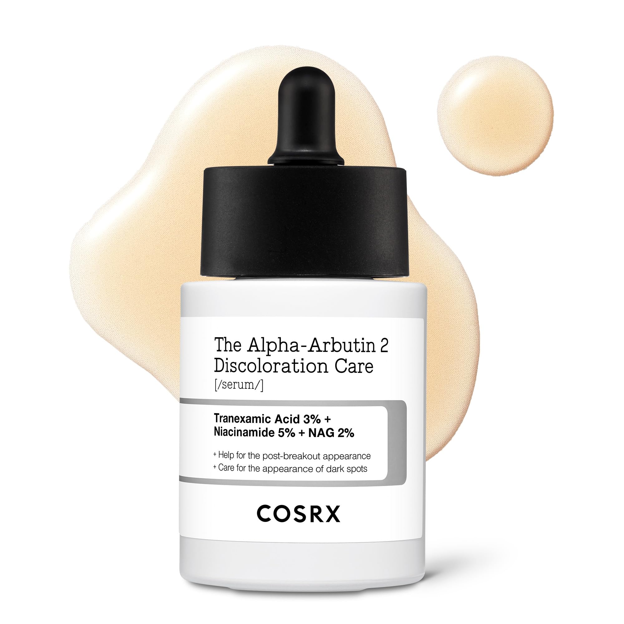 COSRX 2% Alpha Arbutin serum bottle highlighting brightening and even-toning potential