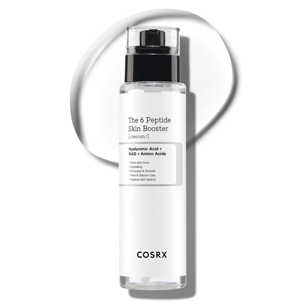 COSRX 6X Peptide Collagen Booster bottle closeup for premium firming skincare