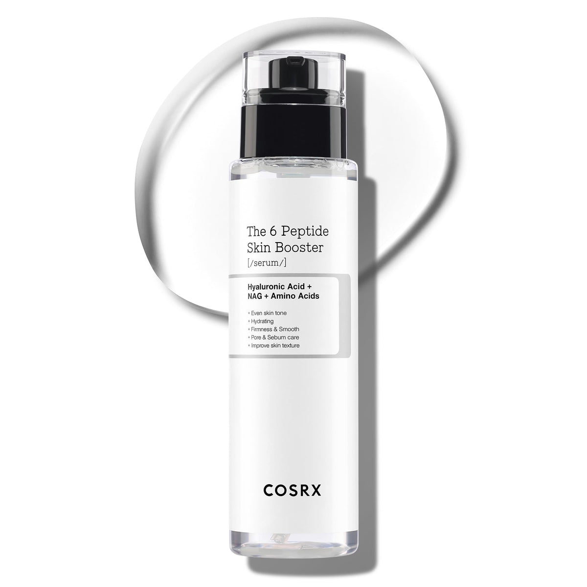COSRX 6X Peptide Collagen Booster bottle closeup for premium firming skincare