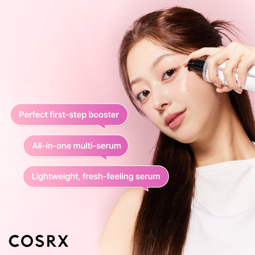 COSRX 6X Peptide Collagen Booster texture swatch demonstrating lightweight, fast absorption