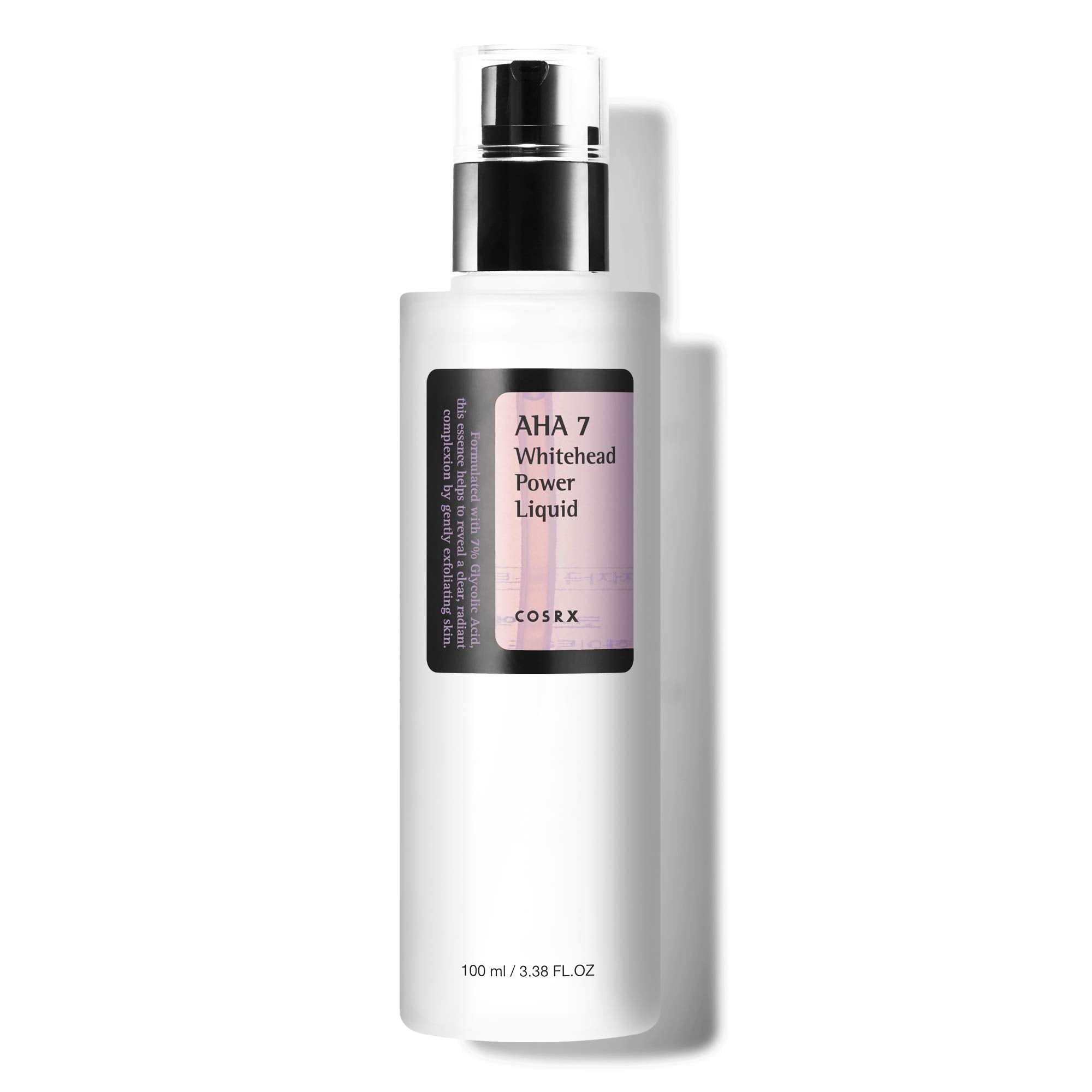 COSRX 7% Glycolic Acid Power Liquid bottle close-up—exfoliation for smoother skin.