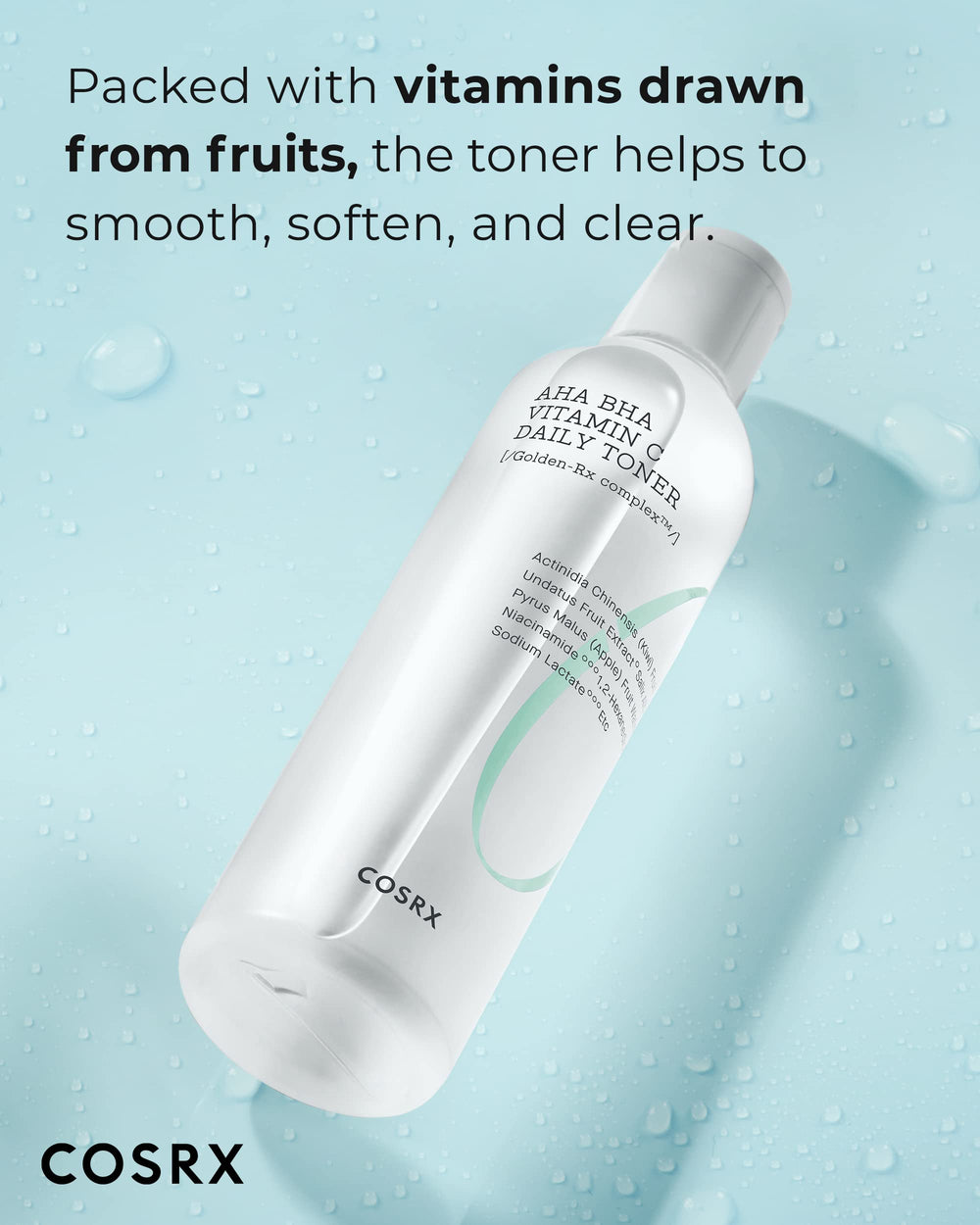 COSRX ABC Daily Toner palm application for day and night use