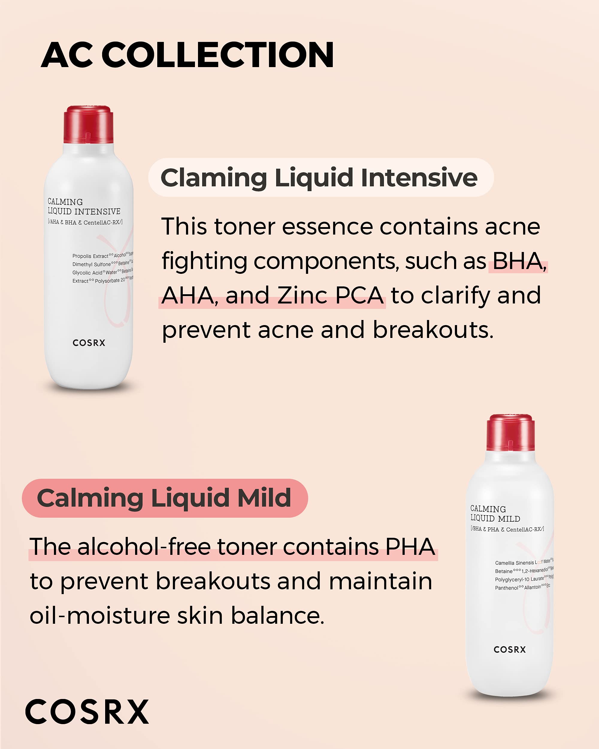 COSRX AC Collection bottle shows clean beauty standards