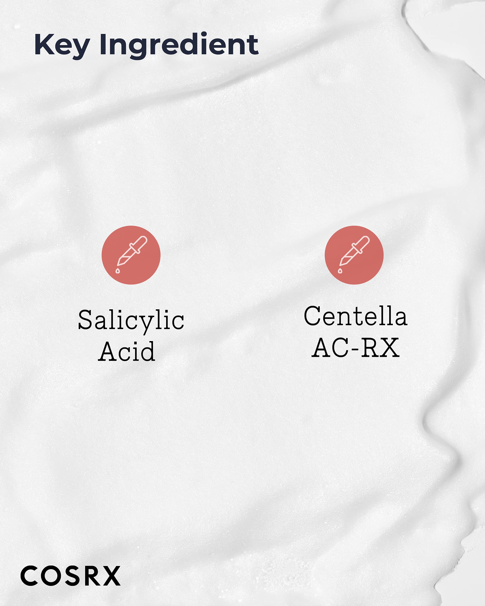 COSRX foam cleanser's rich lather shown in action for oil control.