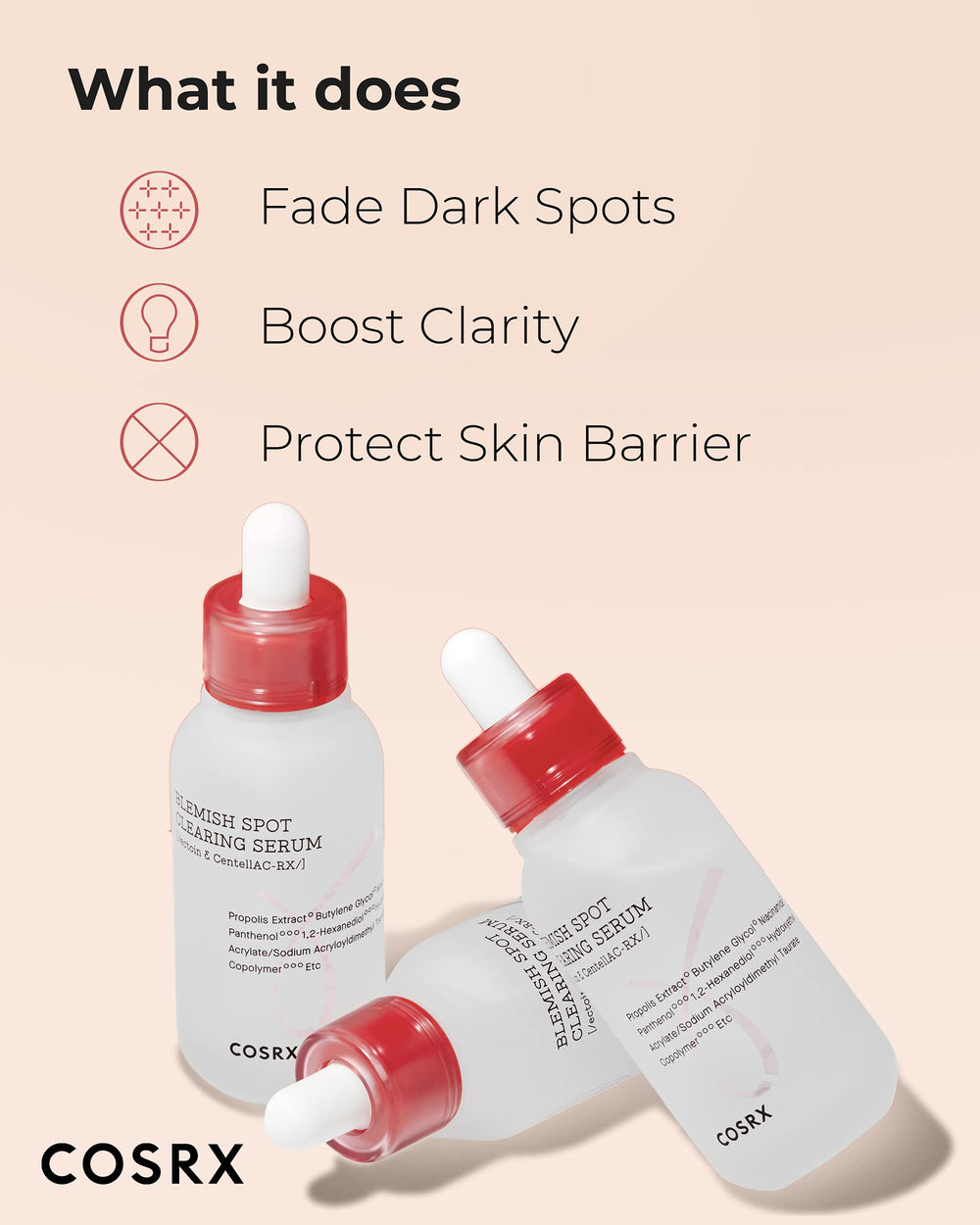 COSRX AC Collection serum texture swirl demonstrates quick absorption without tackiness