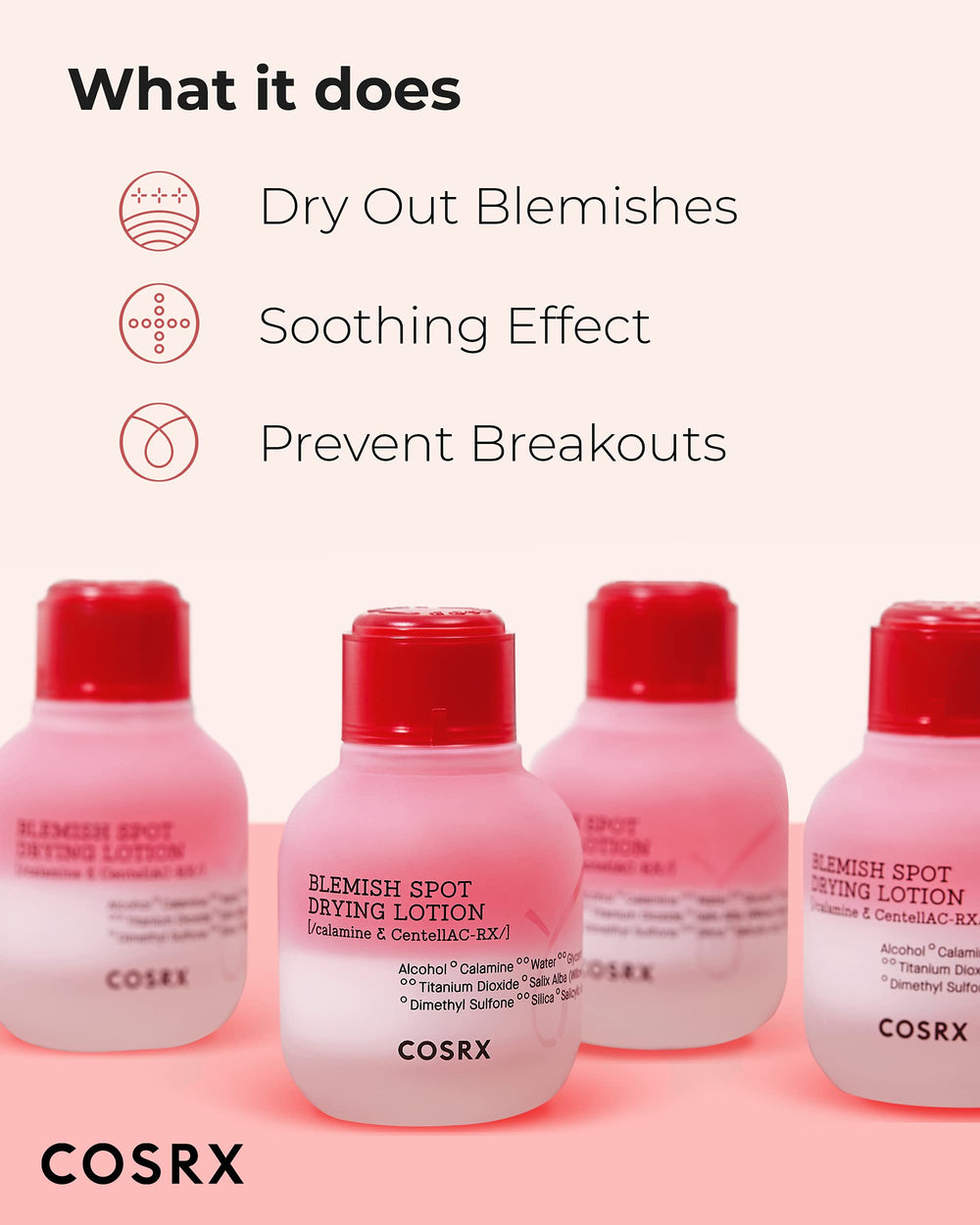 COSRX applicator tip focuses precise application for breakouts.