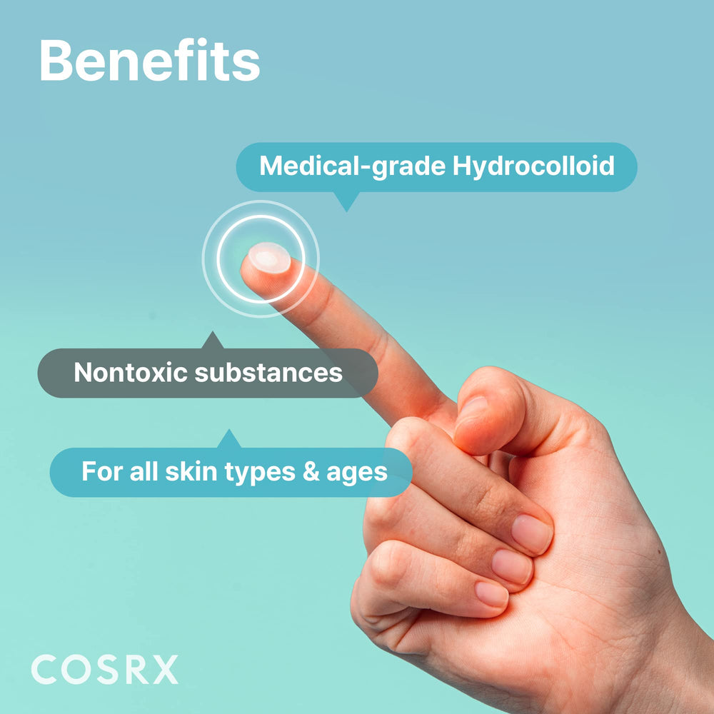 COSRX Acne Pimple Patch size L closeup covers larger pimples with protection