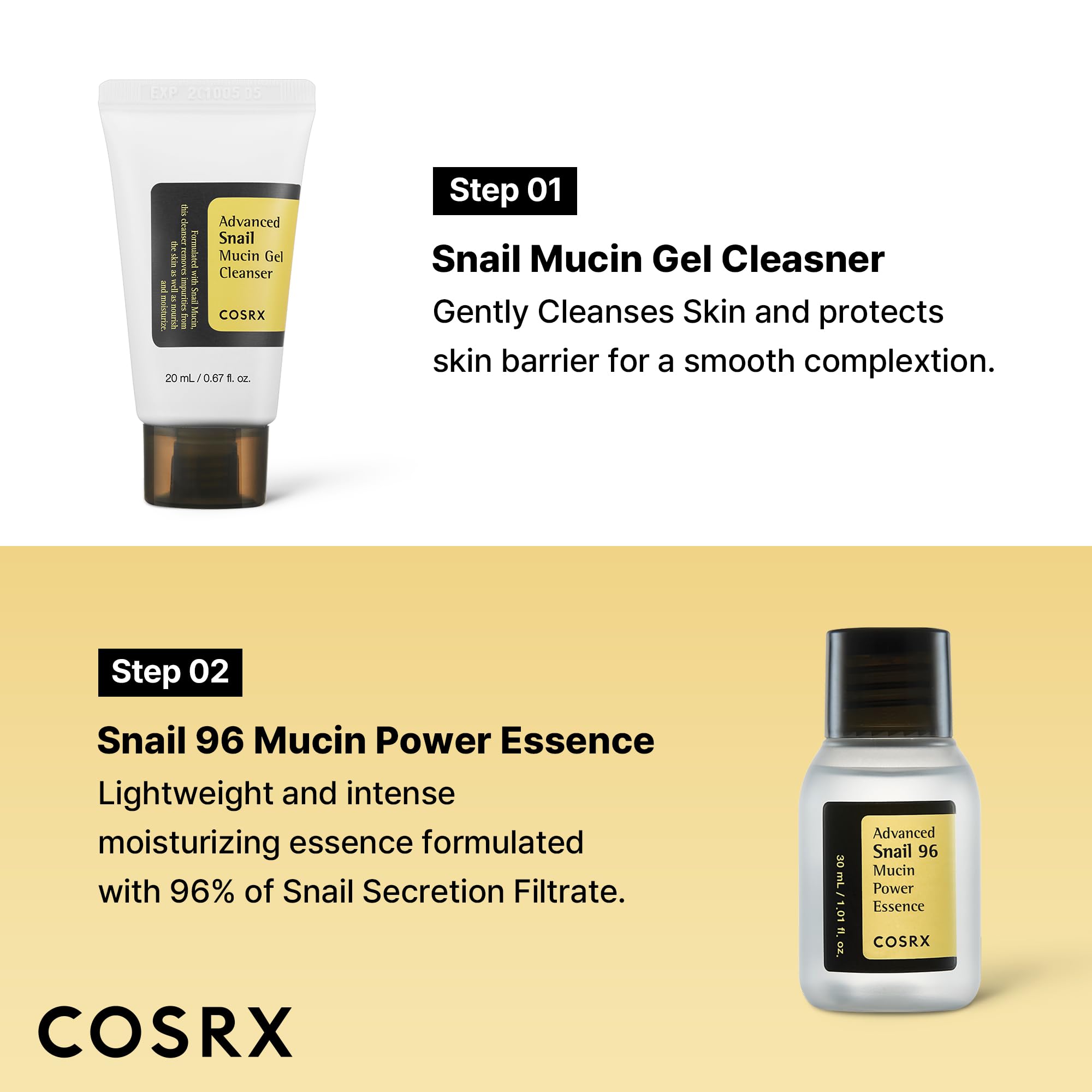 COSRX Advanced Snail 92 All In One Cream tube replenishes moisture.