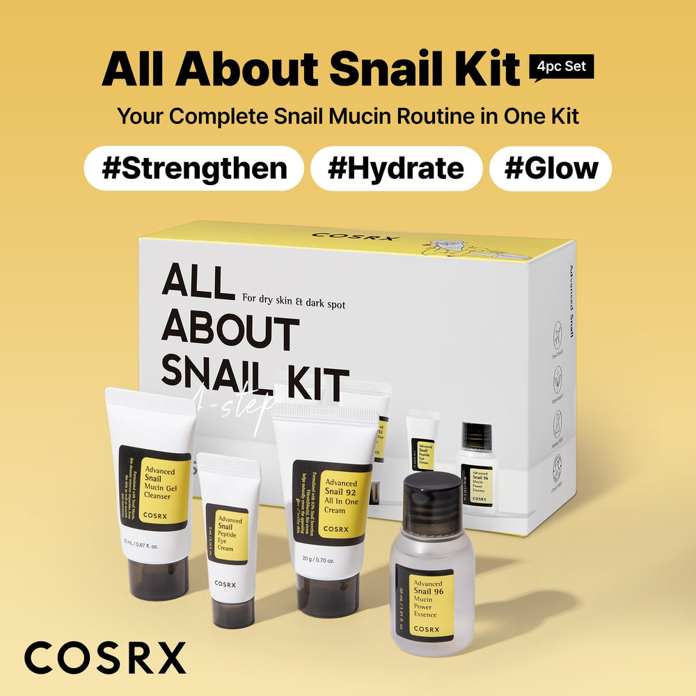 COSRX Advanced Snail 96 Mucin Power Essence bottle for fast-absorbing hydration.