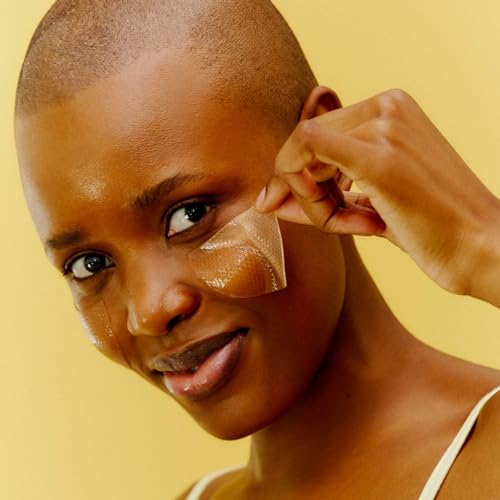 COSRX Advanced Snail Hydrogel Eye Patch two sizes close-up highlights fit and comfort