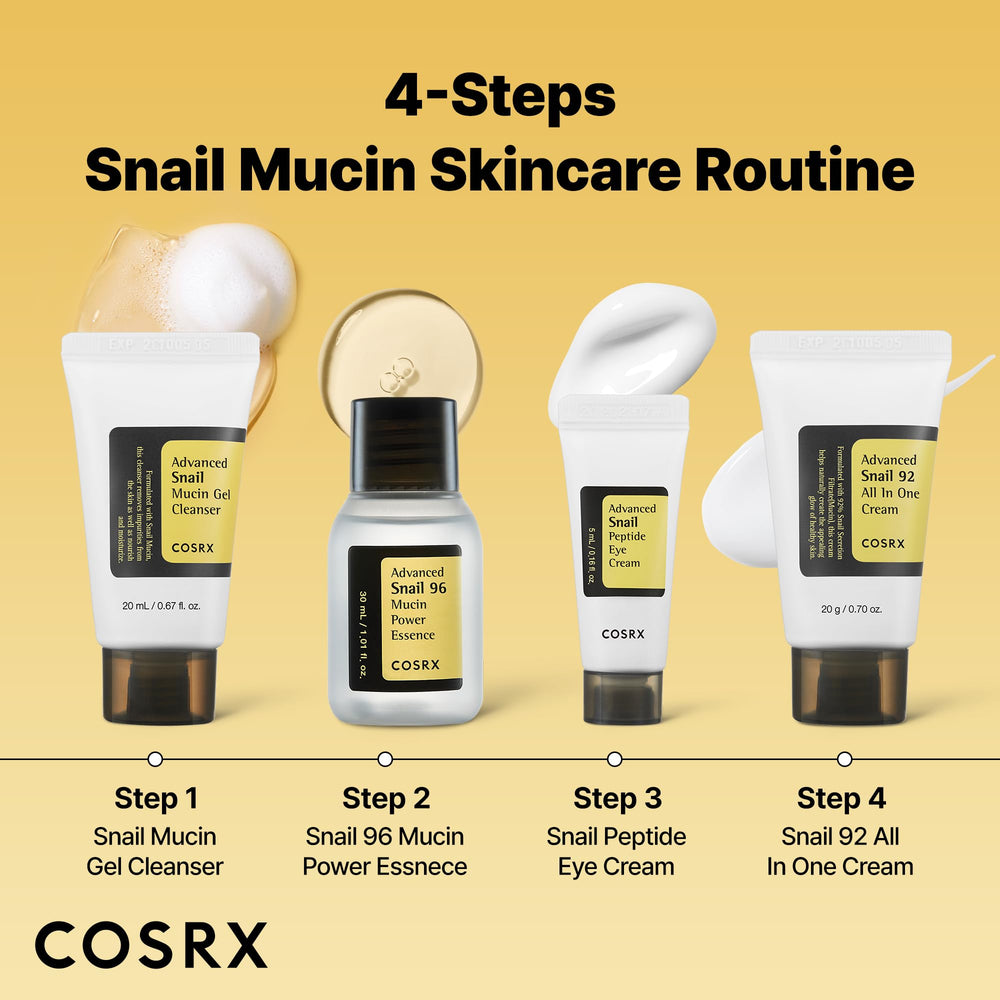 COSRX Advanced Snail Peptide Eye Cream tube targets dark circles and fine lines.