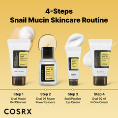 COSRX Advanced Snail Peptide Eye Cream tube targets dark circles and fine lines.