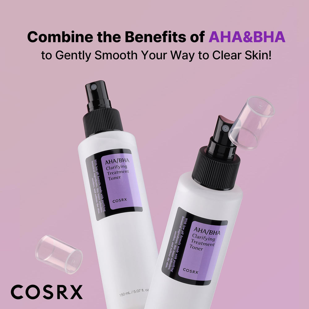 COSRX AHA/BHA Treatment Toner mist spray delivering light hydration for skin