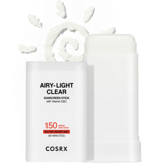COSRX Airy-Light sunscreen stick packaging for on-the-go UV protection.