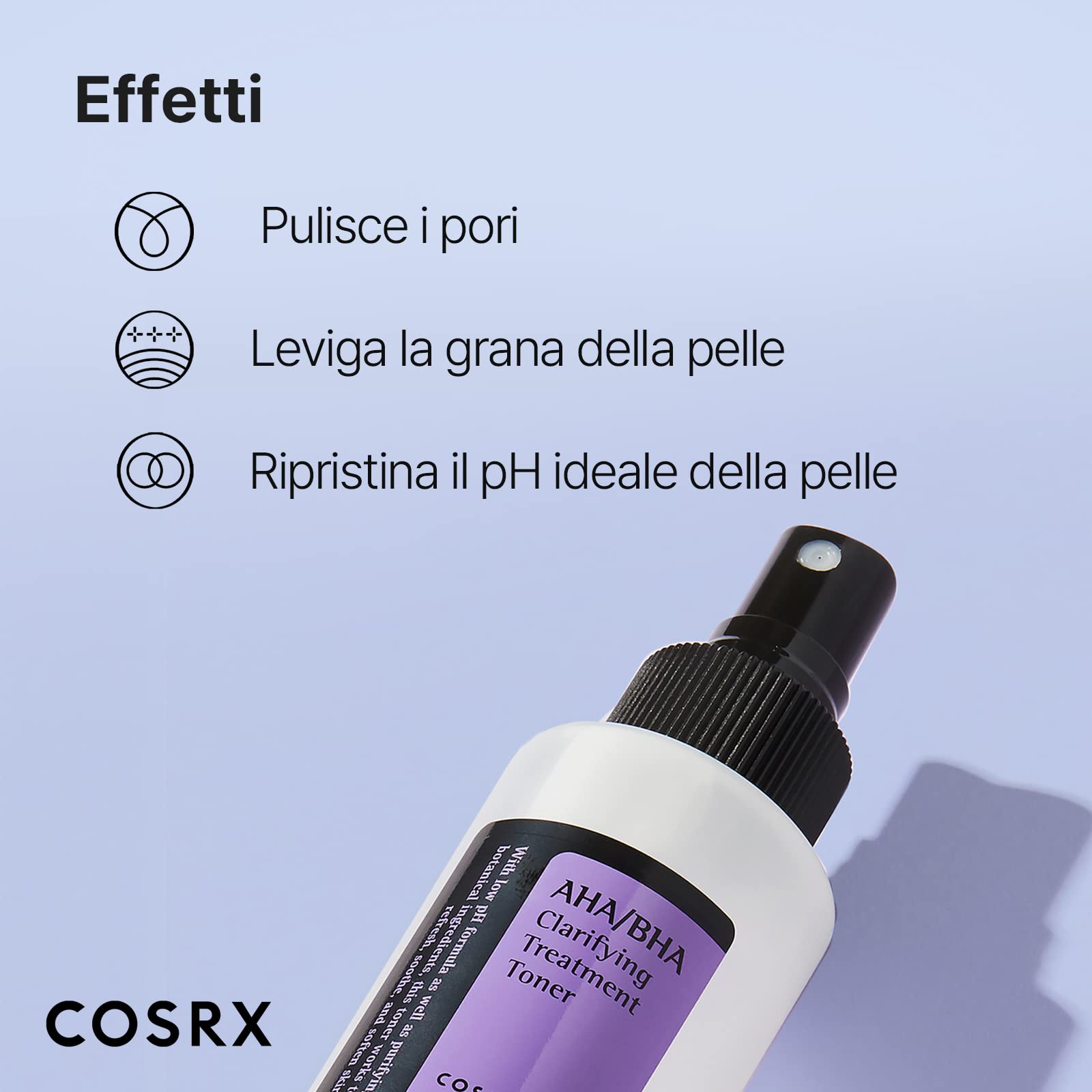 COSRX apple water ingredient emphasizes hydrating, nutrient-rich care.