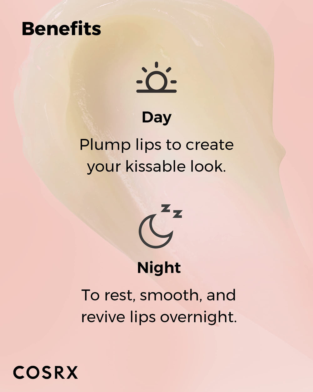 Uso nocturno COSRX bálsamo labial para revitalizar labios