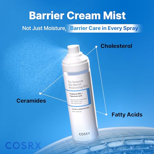 COSRX Barrier Cream Face Mist ceramides visual emphasizing barrier support