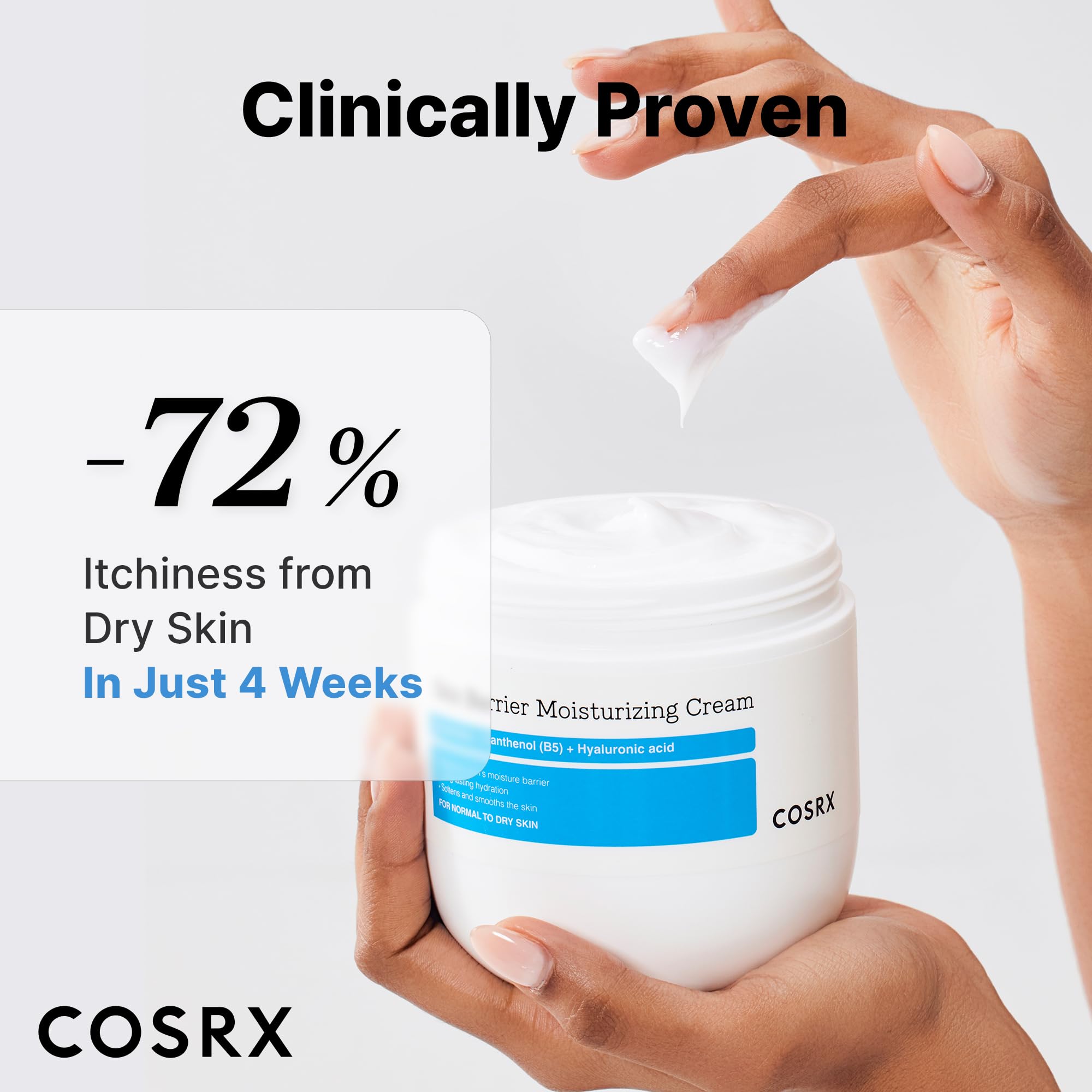 COSRX Barrier Moisturizing Cream 100-hour hydration potential for dry skin