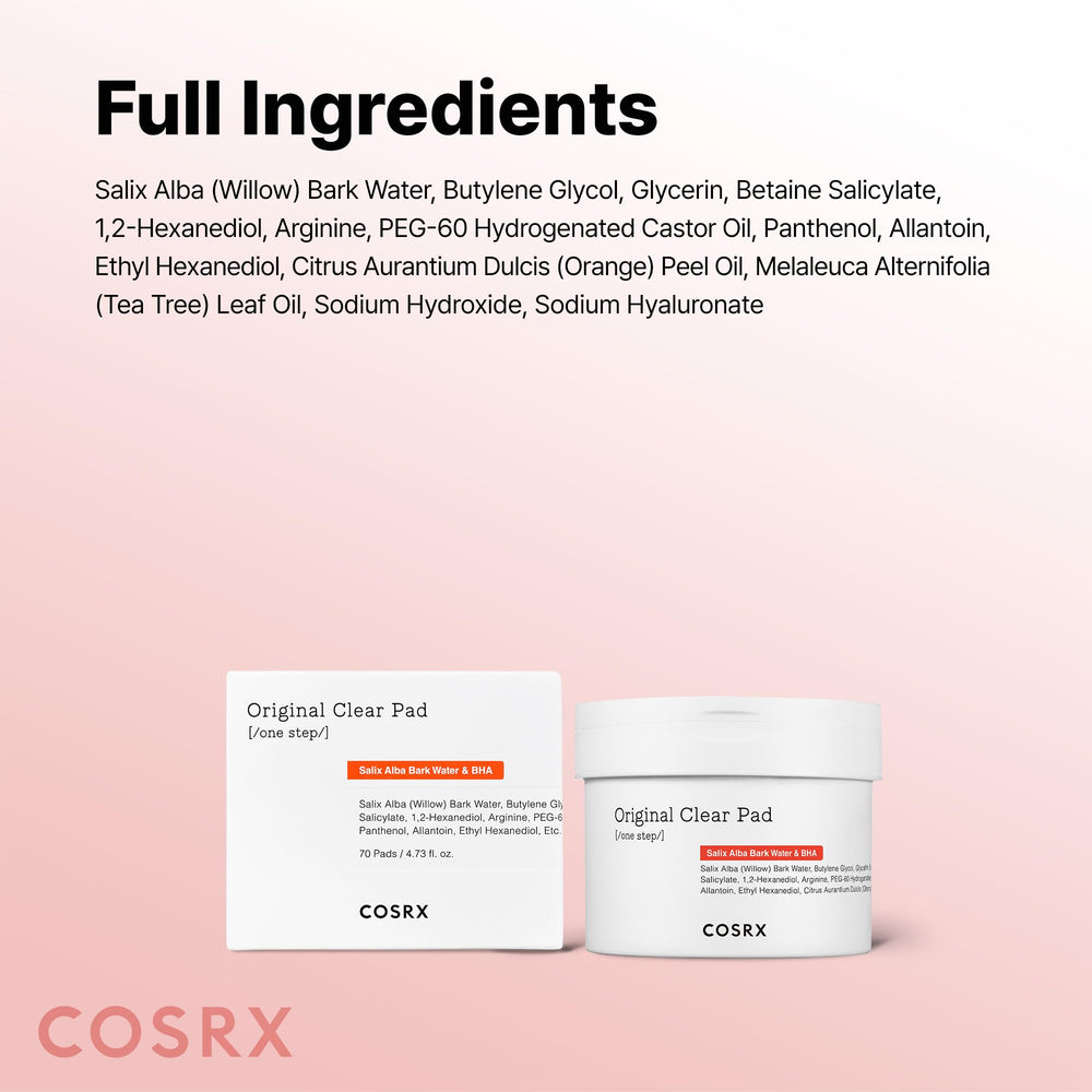 COSRX BHA Toner Pads bathroom shelf setup suggesting a streamlined skincare routine.