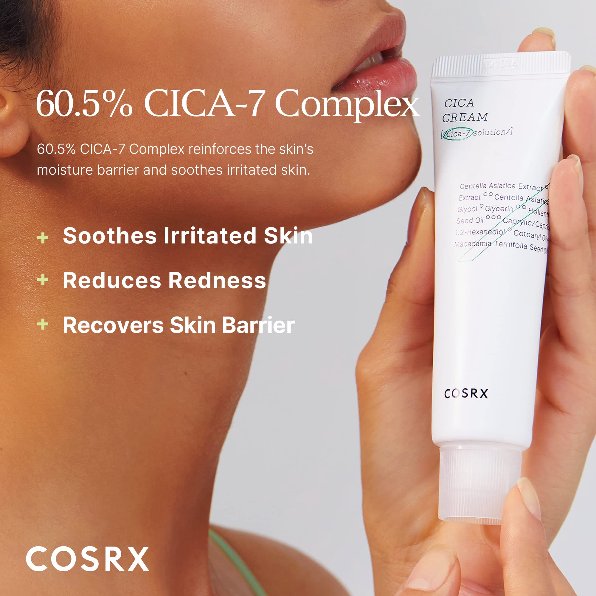 COSRX Centella Extract 6000ppm highlight emphasizes soothing, barrier-supporting formula