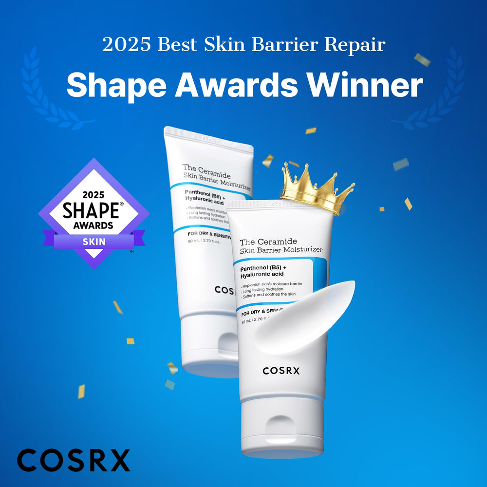 COSRX ceramide moisturizer jar showing creamy texture ideal for daily skin barrier care